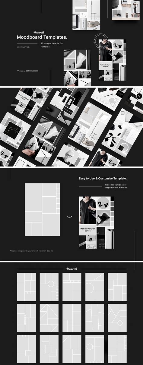 15 Pinterest Mood Board Templates :: Behance