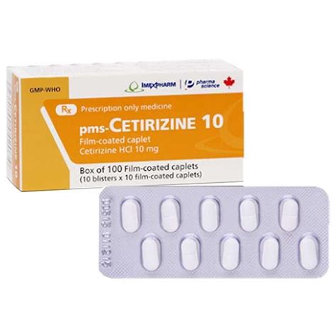 Thuốc Cetirizine 10mg Trị Viêm Mũi Dị ứng Dai Dẳng