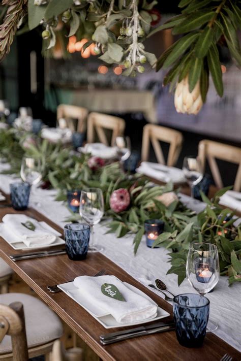 Native Australian Wedding Table Theming At Glen Albyn Estate Tasmania