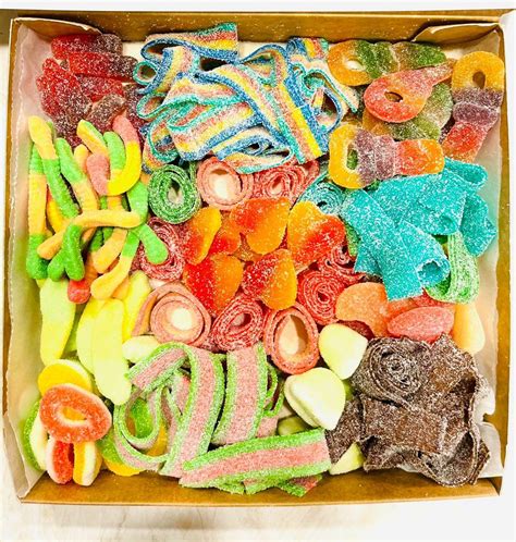 Pick N Mix Sour Neon Worms Gummy Halal Candy Food And Drinks Packaged And Instant Food On Carousell