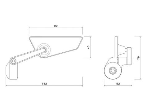 BS296B LINKER RÜCKSPIEGEL CUT EDGE SCHWARZ RIZOMA DUCATI DIAVEL V4 2023