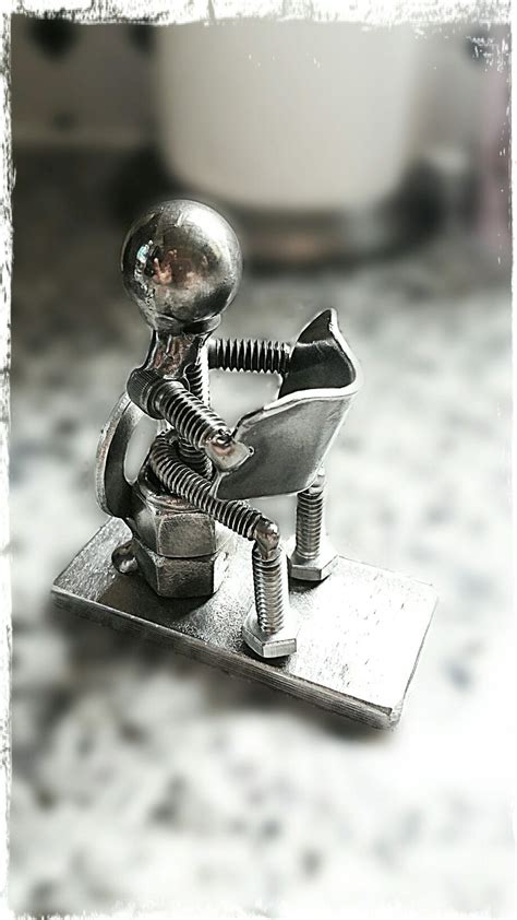 Nuts and bolts welded art. | Scrap metal art, Metal art, Metal art projects