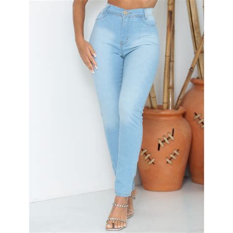 Cal A Jeans Feminina Shopee Gaven Cintura Alta Skinny Linha Premium