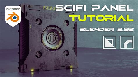 Blender Hard Surface Tutorial Sci Fi Panel With Hardops Boxcutter