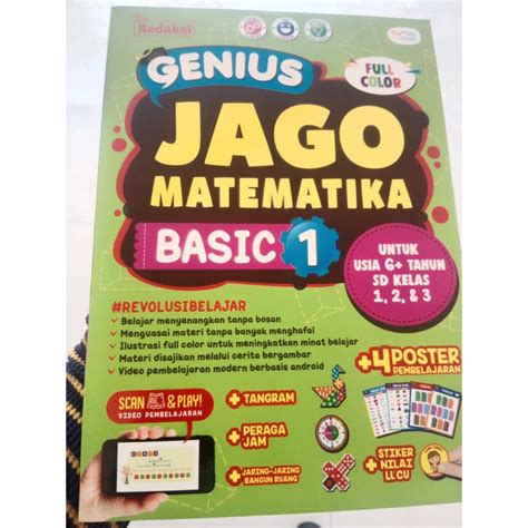 Jual Buku Genius Jago Matematika Basic 1 Dan 2 Original Shopee Indonesia