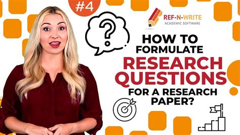 How To Formulate Research Questions For A Research Paper Youtube