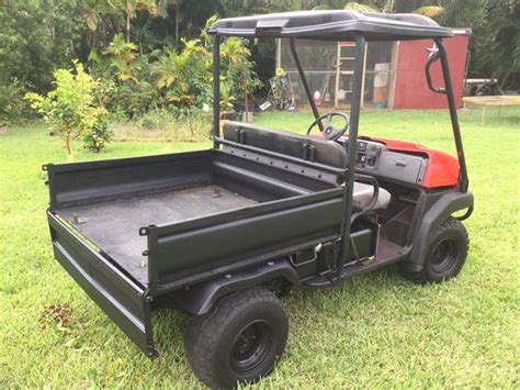 Kawasaki Mule 4 Wheel Drive Dumping Utility Golf Cart For Sale In