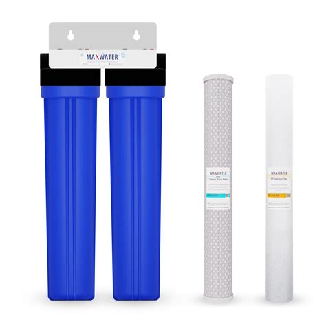 2 Stage Sedimentcto Whole House Water Filter 20x 25 Blue Filter