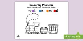 Colour By Phoneme Fruit Bowl Phase G O C K Colouring Page Colour By