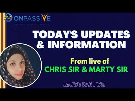 Onpassive Today S Updates And Information For Founding Members