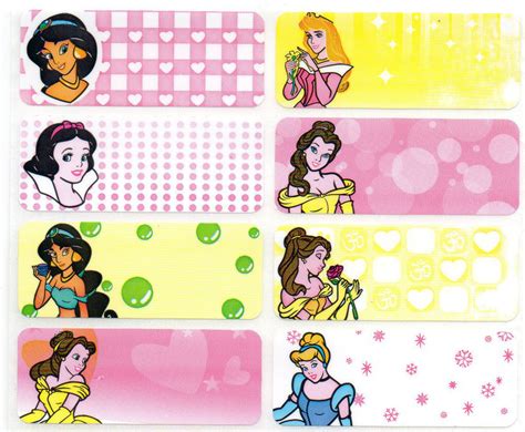 Large Disney Princess Name Stickers – StickerPrint.sg