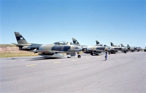 Argentine Air Force Acquired 28 F-86Fs, 26 September 1960, FAA s/n CA-101 through CA-128. The ...