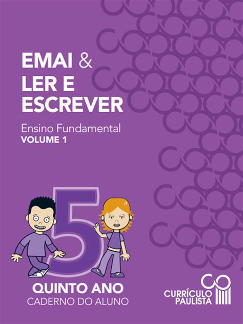 LIVRO EMAI E LER E ESCREVER VOLUME 2 1 Ao 5 Ano Para Baixar