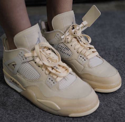 Off-White Air Jordan 4 Sail 2020 CV9388-100 Release Date - SBD