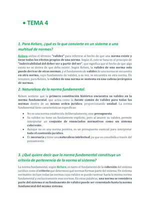 TEMA 5 Teoría DEL Derecho TEMA 5 1 Regulación y significado de la