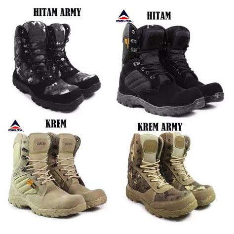 Jual Sepatu Pria Delta Cordura Tactial Pendek 8 Inch Boots Ujung Besi