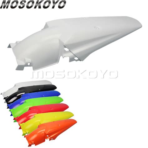 White Motocross Dirt Bike Rear Fender Mudguard For Yamaha Suzuki KTM XC