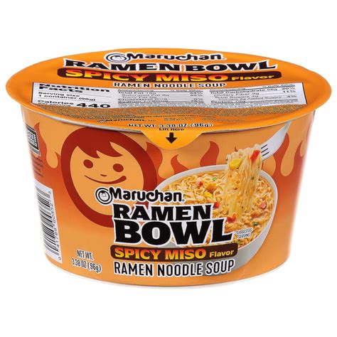 Amazon Maruchan Bowl Spicy Miso Microwaveable Ramen Soup Mix 3