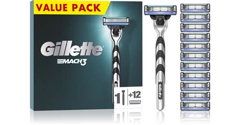 Gillette Mach Maquinilla De Afeitar L Minas De Recambio Notino Es