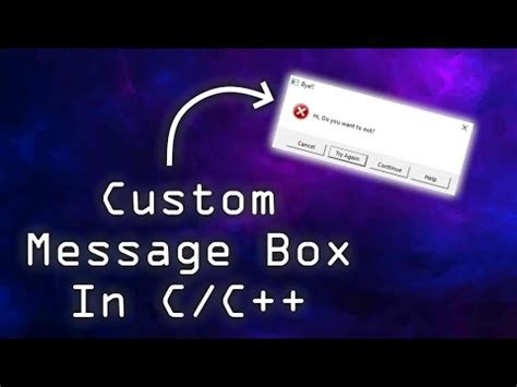 How To Create Make Custom Message Dialog Box In C C Easy