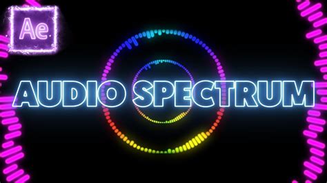 Créer un AUDIO SPECTRUM sur AFTER EFFECTS Spectre audio YouTube