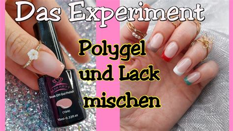 Das Experiment Polygel Und Uv Lack Mischen Youtube