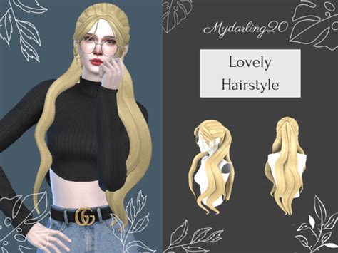 Sims 4 Lexy Hairstyle V2 By Sylviemy New Mesh Maxis Match All Lods Base