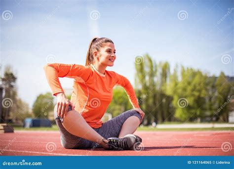 Beauty young sport woman. stock image. Image of season - 121164065