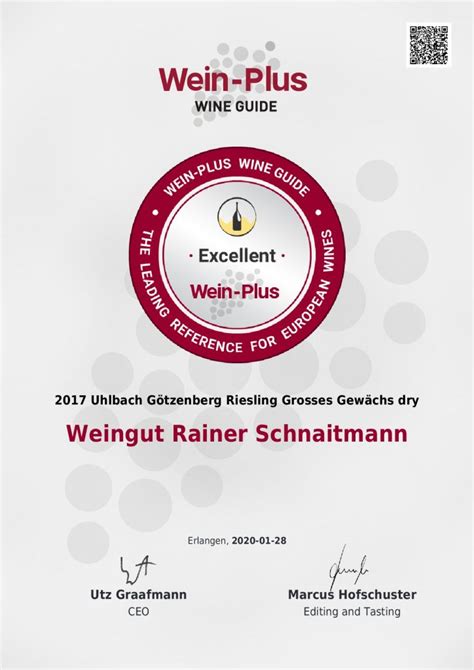 Best Ratings For G Tzenberg Riesling Gg Weingut Schnaitmann