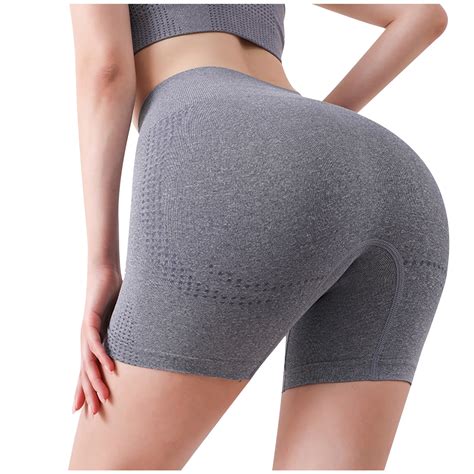 Apexfwdt Workout Yoga Shorts For Women High Waisted Soft Biker Shorts