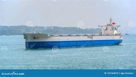 Bulk carrier cargo ship stock image. Image of maritime - 129160079