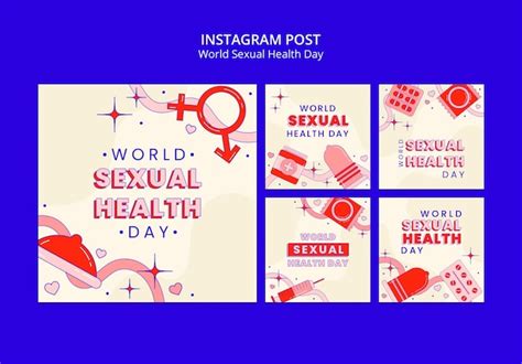 Free Psd Instagram Posts Collection For World Sexual Health Day