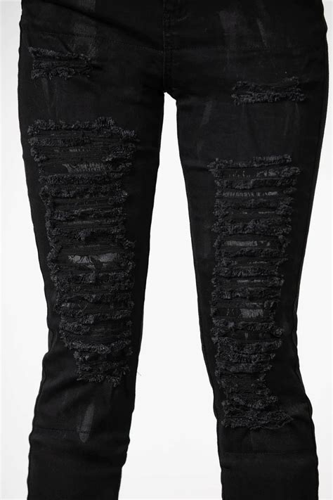 Spodnie Damskie Killstar Lyfe Line Jeans Black Ksra Metal