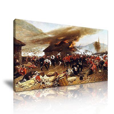 The Defence Of Rorke S Drift Canvas Wall Art Picture Print X Cm