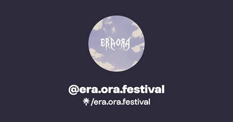 Era Ora Festival Instagram Facebook Linktree