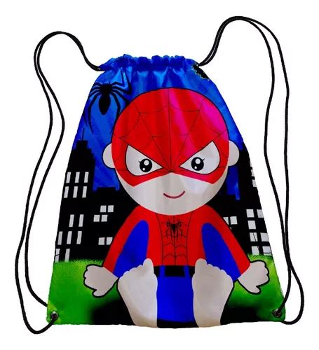 Morralitos Dulceros Personalizados Estilo Spiderman Meses Sin