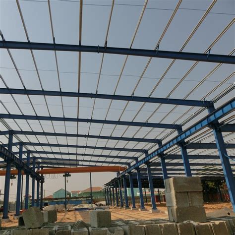 Large Span Structural Steel Construction Prefabricated Metal Building