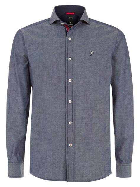 Victorinox Sutton Long Sleeve Shirt In Blue For Men Indigo Lyst