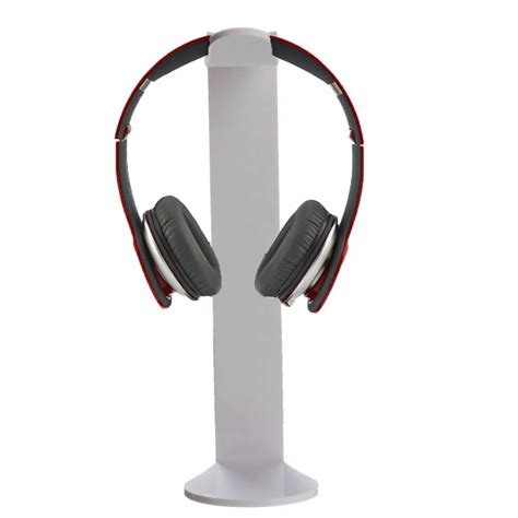 White Acrylic Durable Headphones Stand Holder Headset Desk Display