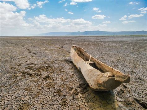 Global Warming Concept, Dry Land in Africa, Dry Lake Manyara National Park, Climate Change Dry ...