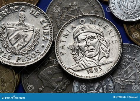 Coins of Cuba. Ernesto Che Guevara Stock Photo - Image of moneda, ernesto: 47203514