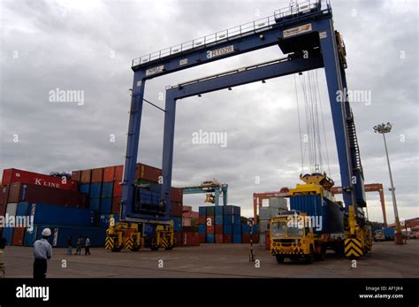 CONTAINER TERMINAL CHENNAI PORT TAMIL NADU Stock Photo - Alamy