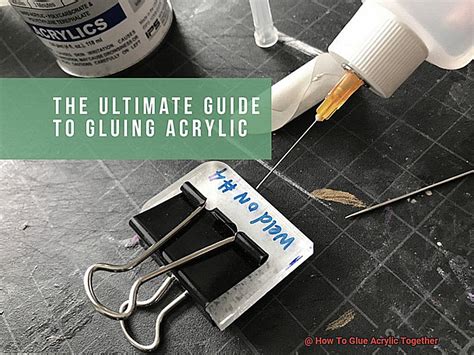 How To Glue Acrylic Together Glue Things