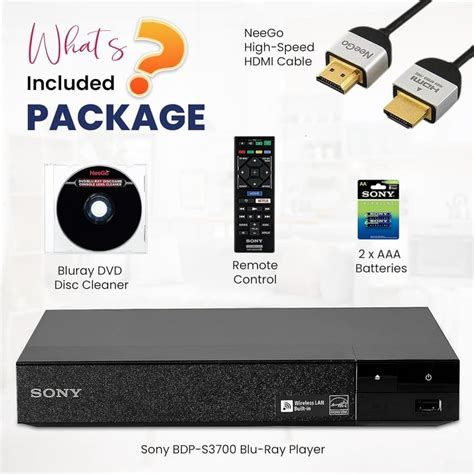 Sony Bdp Bx370 Blu Ray Disc Player With Built In Wi Fi And 55 Off