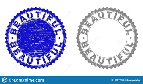 Textured Beautiful Grunge Stamp Seals Stock Vector Illustration Of