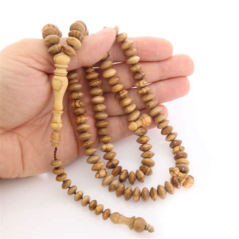 Natural Olive Tree 99 Beads Islamic Prayer Beads For Muslim Etsy