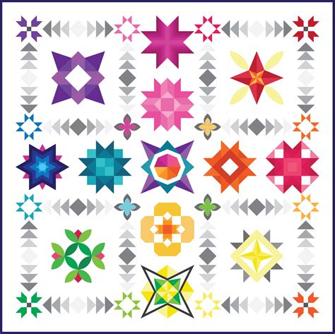 Star Quilt Blocks, Star Quilt Patterns, Modern Quilt Patterns, Star ...