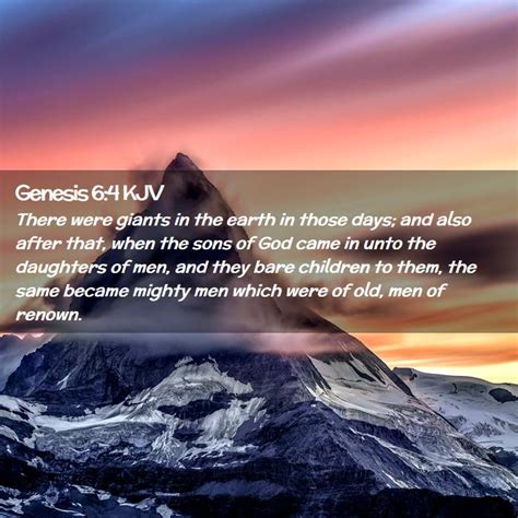 Genesis 64 Kjv Bible Verse Images