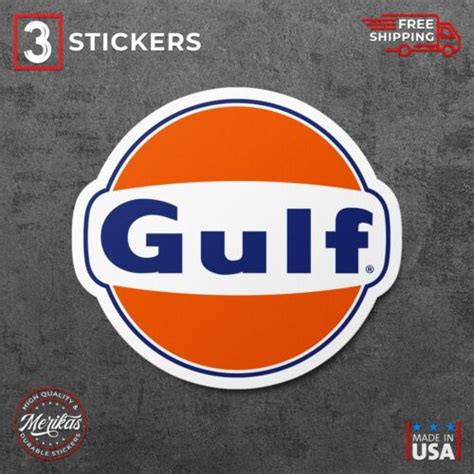 Gulf Oil Vinyl Decal Stickers Car Truck Windows Bumpers Motorcycles