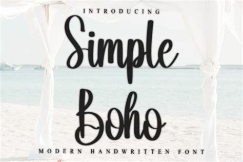 Simple Boho Font By Pipi Creative Creative Fabrica